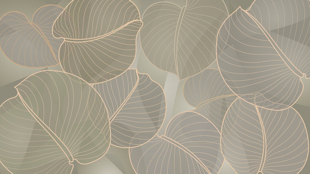 Soft leaves in soothing colors Soft leaves in soothing colors