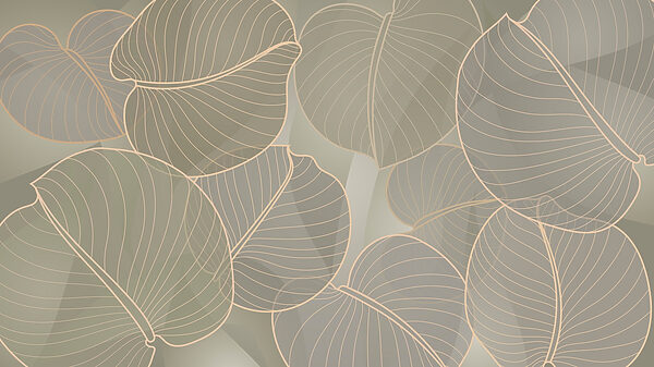 Soft leaves in soothing colors Soft leaves in soothing colors