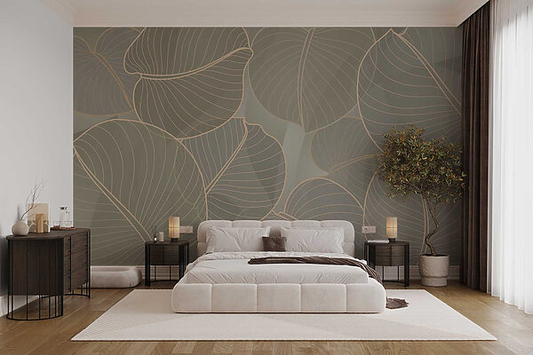 Soft leaves in soothing colors Soft leaves in soothing colors