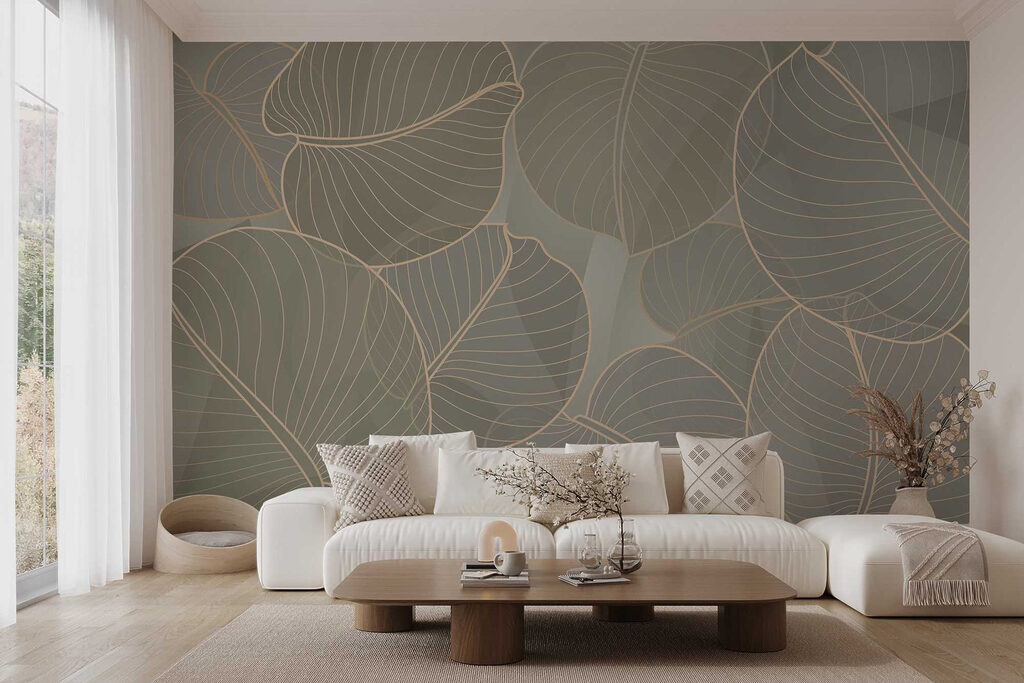 Soft leaves in soothing colors Soft leaves in soothing colors