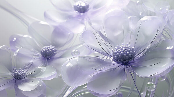 Delicate blooms in soft pastel hues Delicate blooms in soft pastel hues