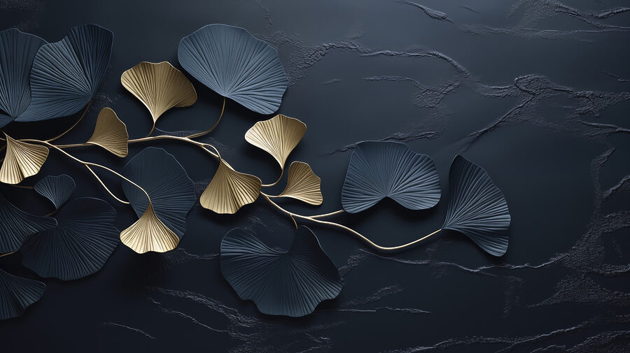 Natural elegance on a dark backdrop