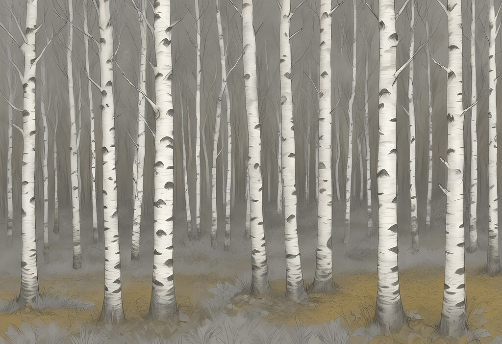 Group of trees in a forest Group of trees in a forest