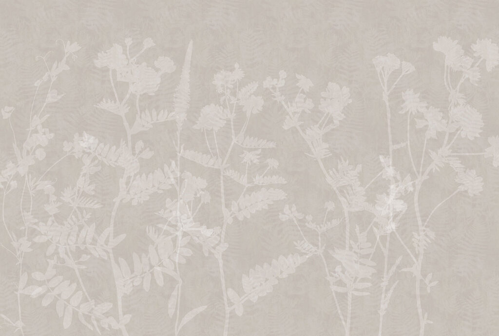 White floral pattern on a gray background White floral pattern on a gray background