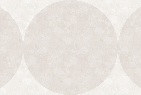 White circle with flowers White circle with flowers