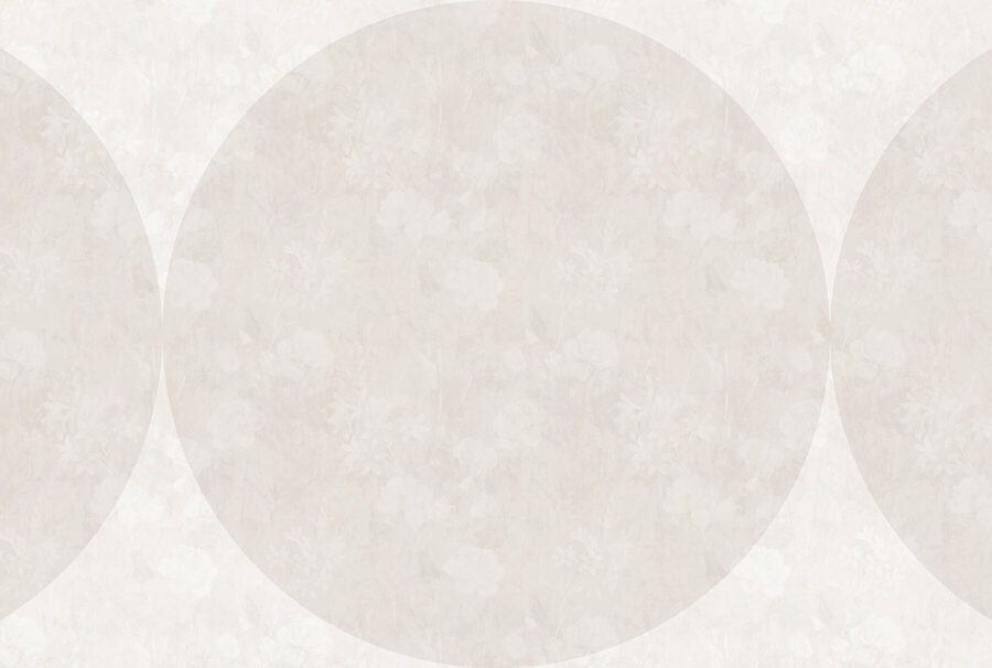 White circle with flowers White circle with flowers