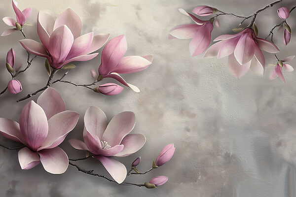 Delicate blossoms in soft hues Delicate blossoms in soft hues