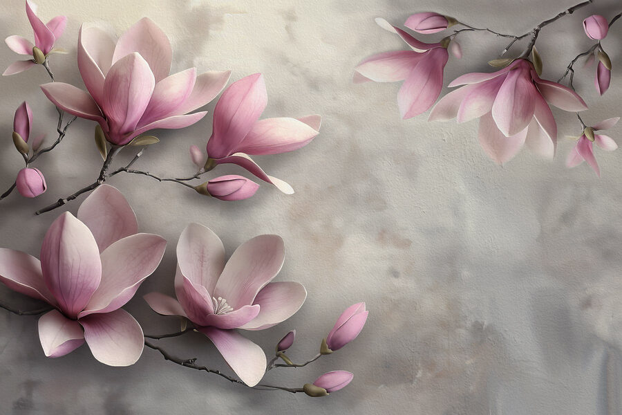Delicate blossoms in soft hues Delicate blossoms in soft hues