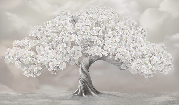 Tree with white flowers Tree with white flowers