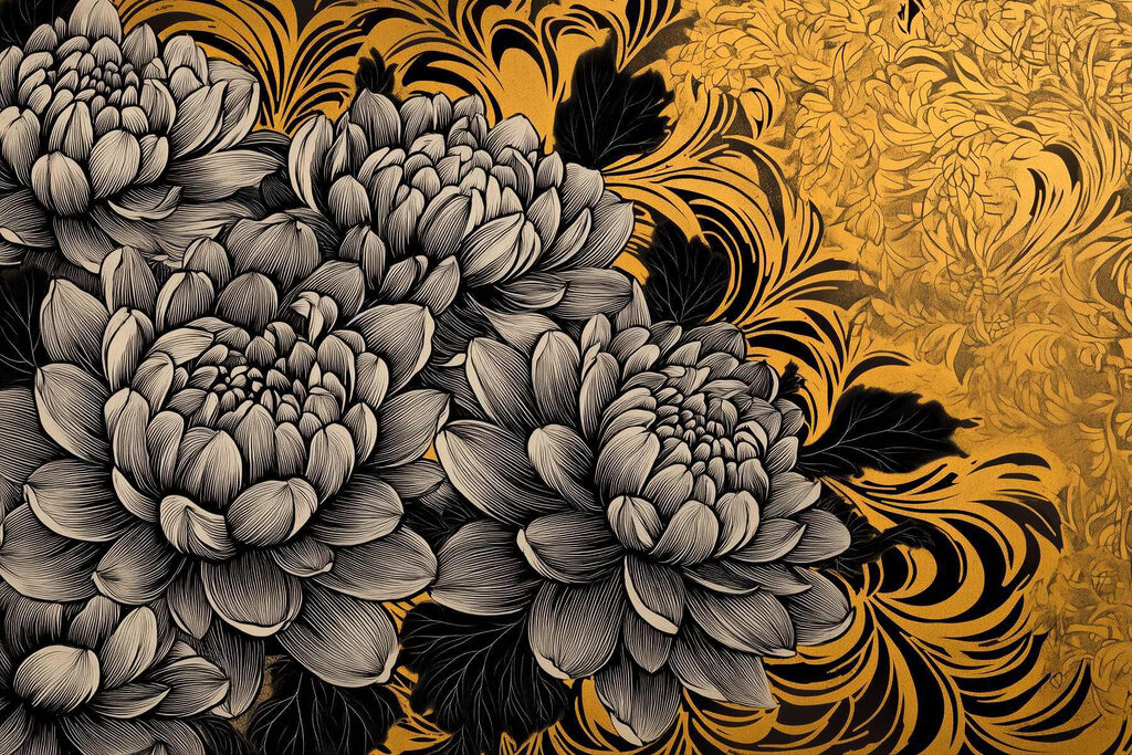 Majestic blooms in intricate design Majestic blooms in intricate design