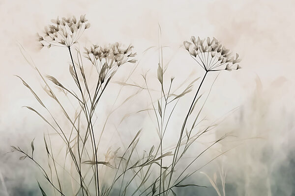 Delicate blooms in a soft embrace Delicate blooms in a soft embrace