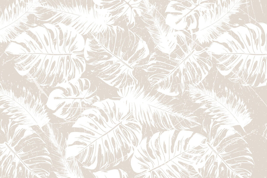 White leaves on a light background