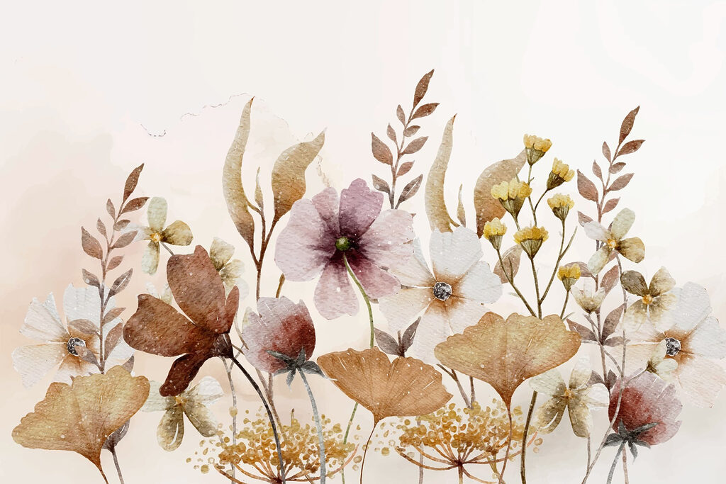 Delicate blooms in soft hues. Delicate blooms in soft hues.