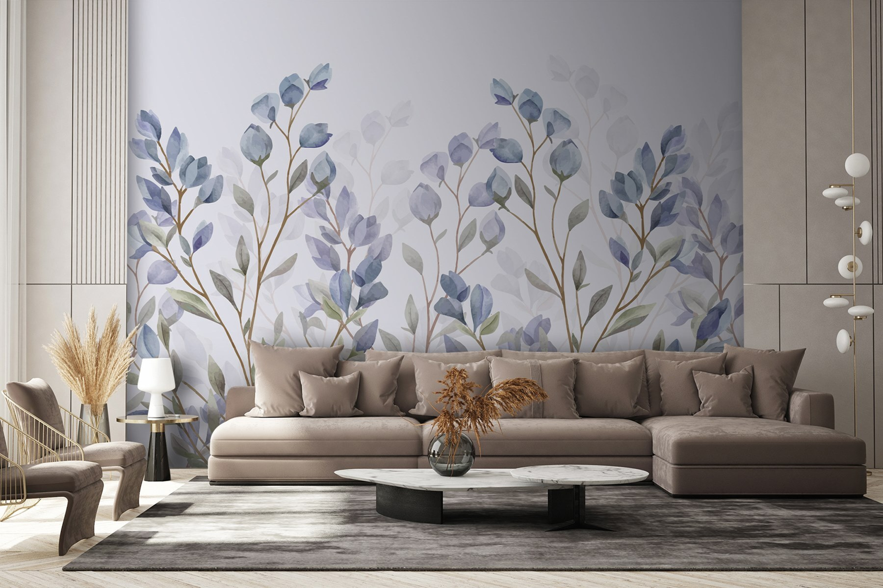 Delicate watercolor floral design