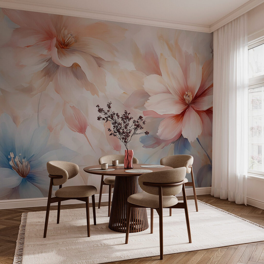 Delicate blooms in soft hues Delicate blooms in soft hues