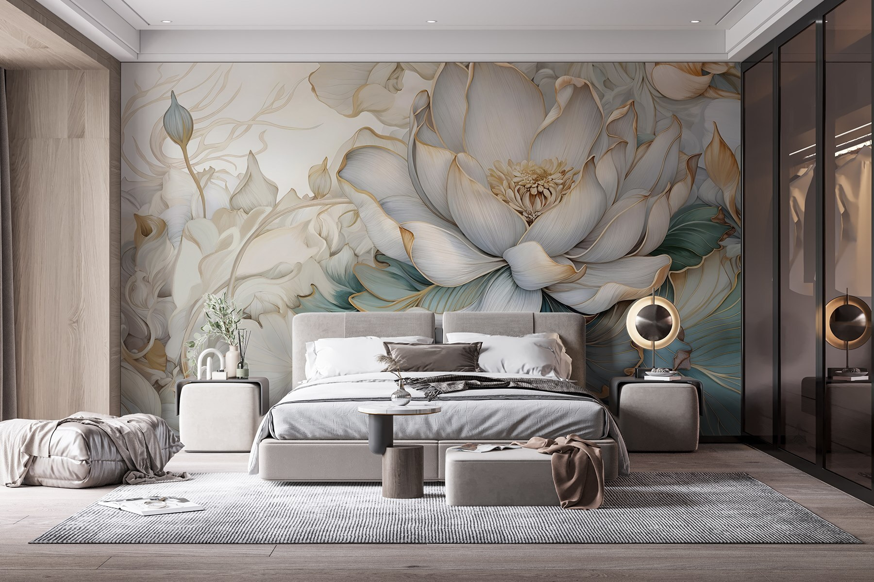 Delicate petals in soft hues