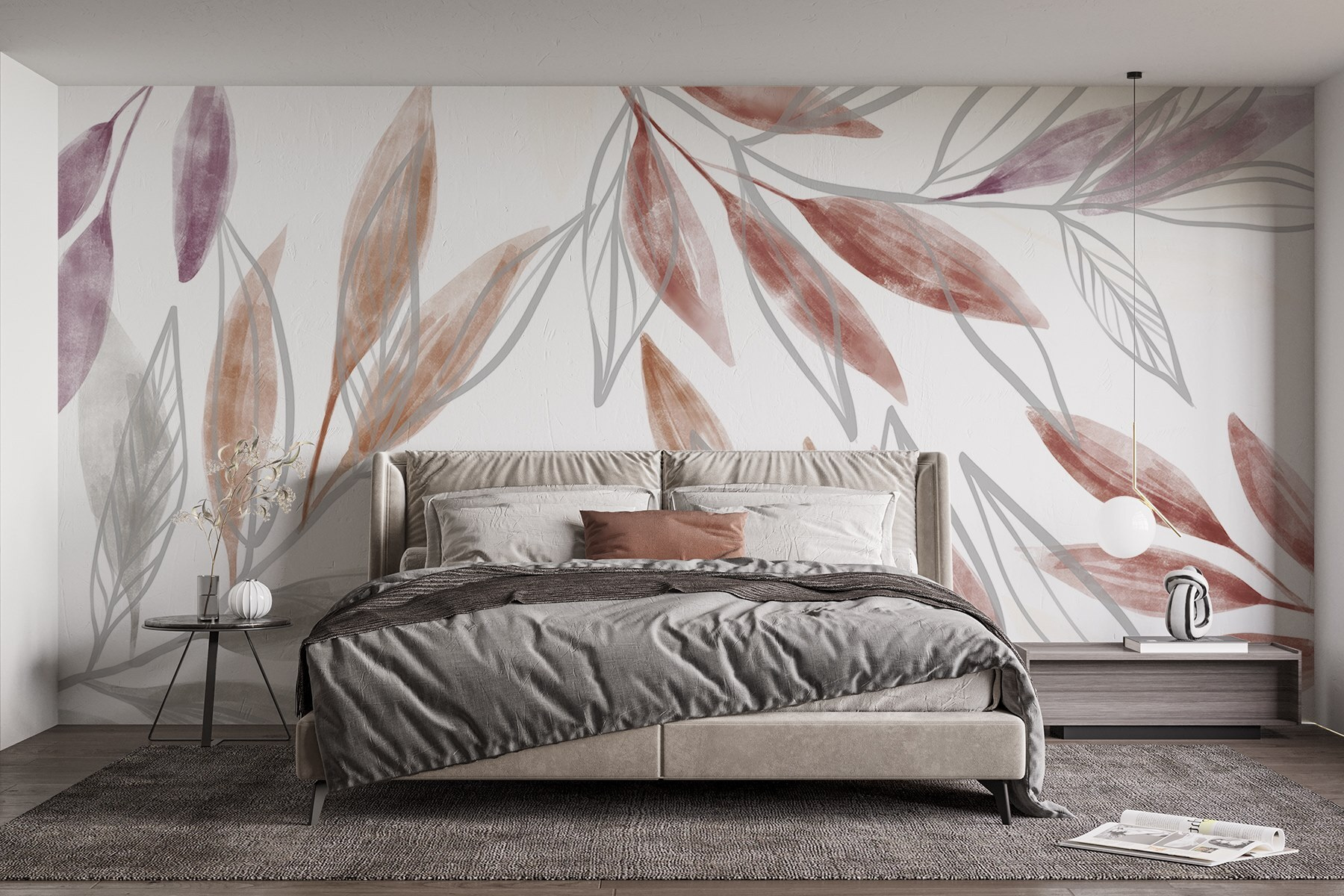 Soft hues of nature intertwine gracefully.