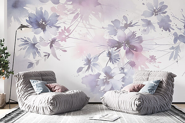 Watercolor painting of flowers Watercolor painting of flowers