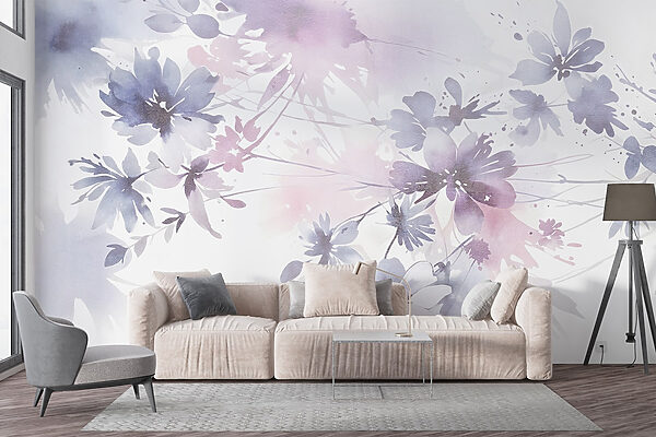 Watercolor painting of flowers Watercolor painting of flowers