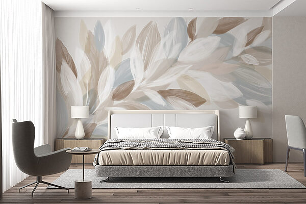 Wall murals Soft tones and gentle brush strokes (SKU: w08649) Wall murals Wall murals Soft tones and gentle brush strokes (SKU: w08649)