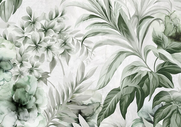 Fresh botanical patterns in green hues Fresh botanical patterns in green hues