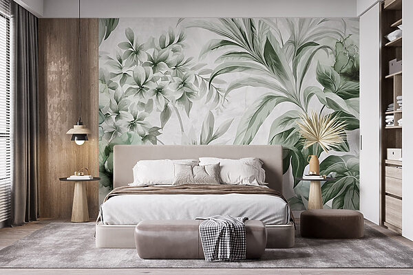Fresh botanical patterns in green hues Fresh botanical patterns in green hues