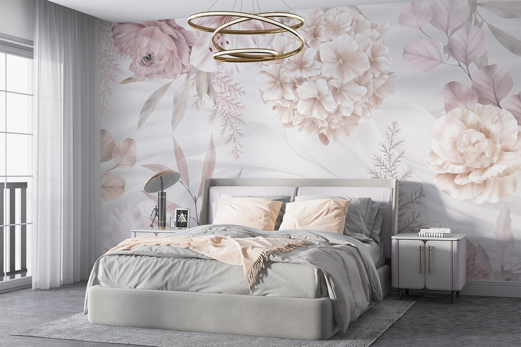 Soft pastel blooms on gentle backdrop Soft pastel blooms on gentle backdrop