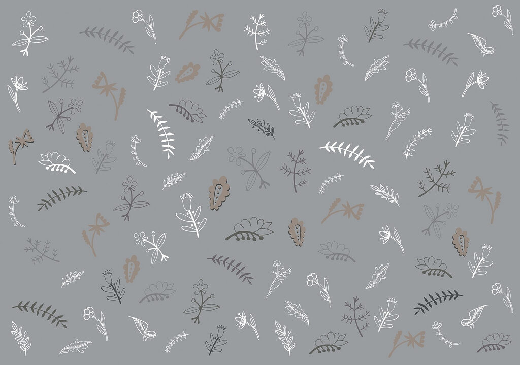 Pattern of flowers and leaves Pattern of flowers and leaves