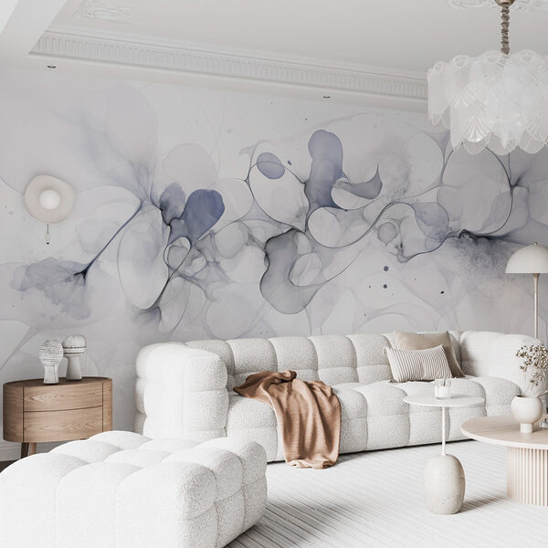Abstract fluid shapes in soft tones Abstract fluid shapes in soft tones