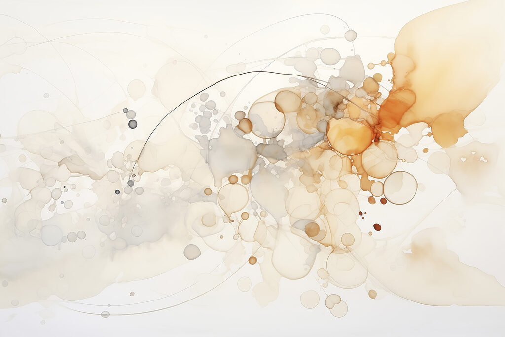 Abstract forms in soft hues. Abstract forms in soft hues.