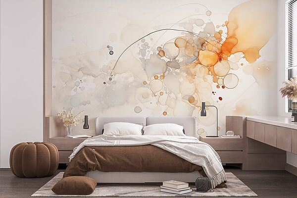 Abstract forms in soft hues. Abstract forms in soft hues.