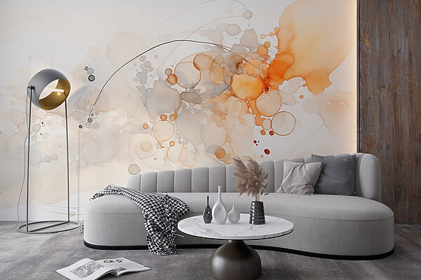 Abstract forms in soft hues. Abstract forms in soft hues.