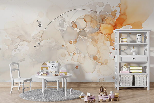 Abstract forms in soft hues. Abstract forms in soft hues.