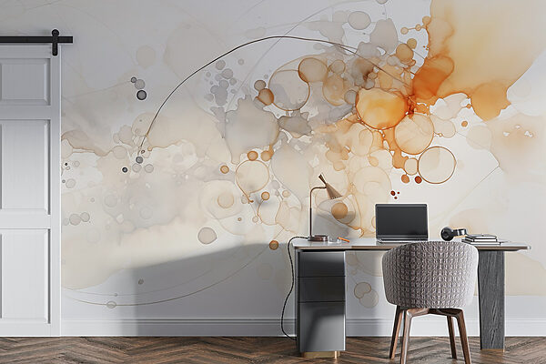 Abstract forms in soft hues. Abstract forms in soft hues.