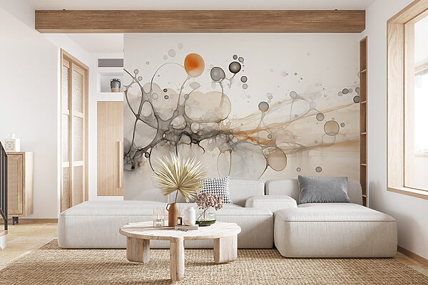 Abstract shapes in soft colors. Abstract shapes in soft colors.