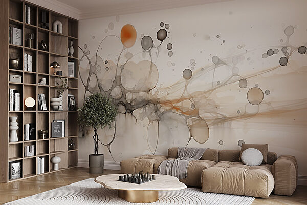 Abstract shapes in soft colors. Abstract shapes in soft colors.