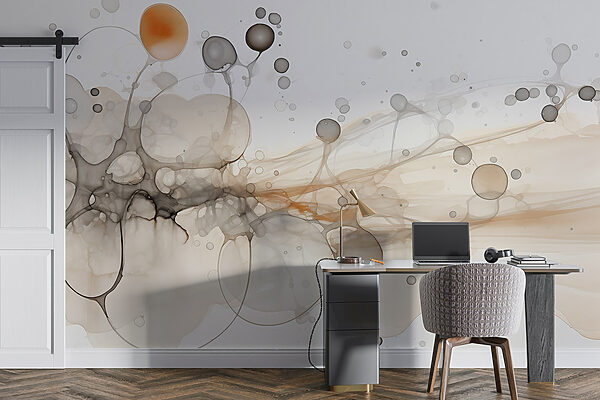 Abstract shapes in soft colors. Abstract shapes in soft colors.