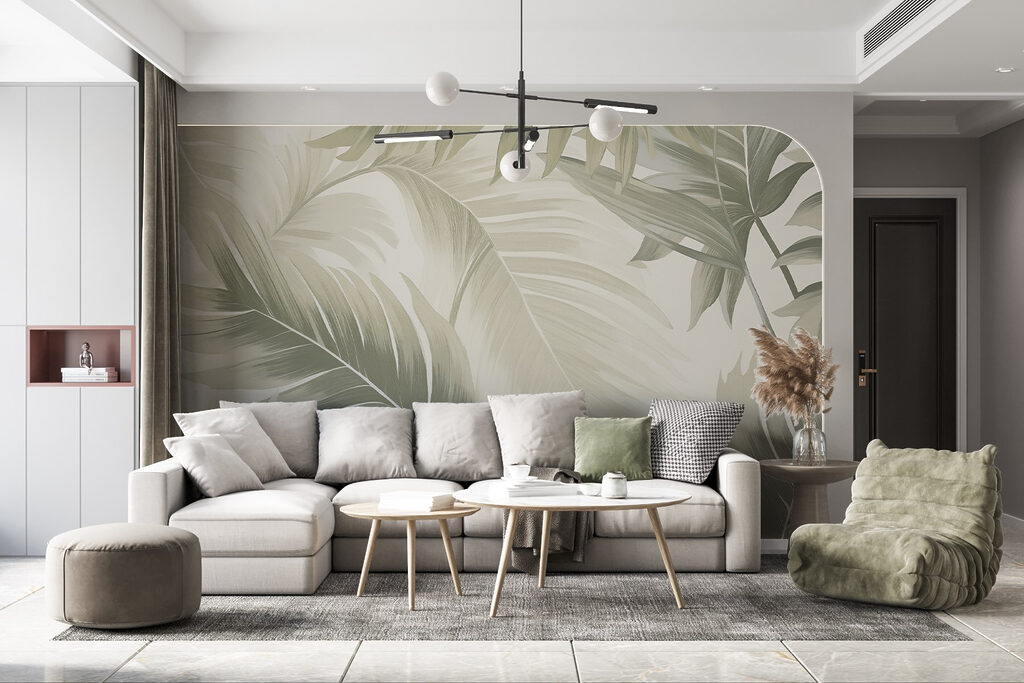 Soft tropical patterns in muted hues Soft tropical patterns in muted hues