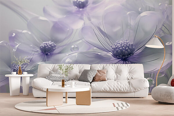 Delicate blooms in soft pastel hues Delicate blooms in soft pastel hues