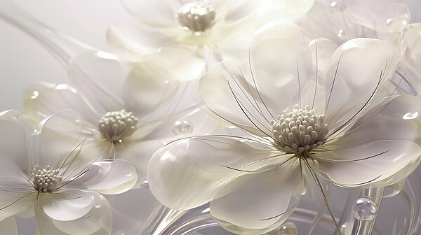 Delicate flowers in soft hues Delicate flowers in soft hues