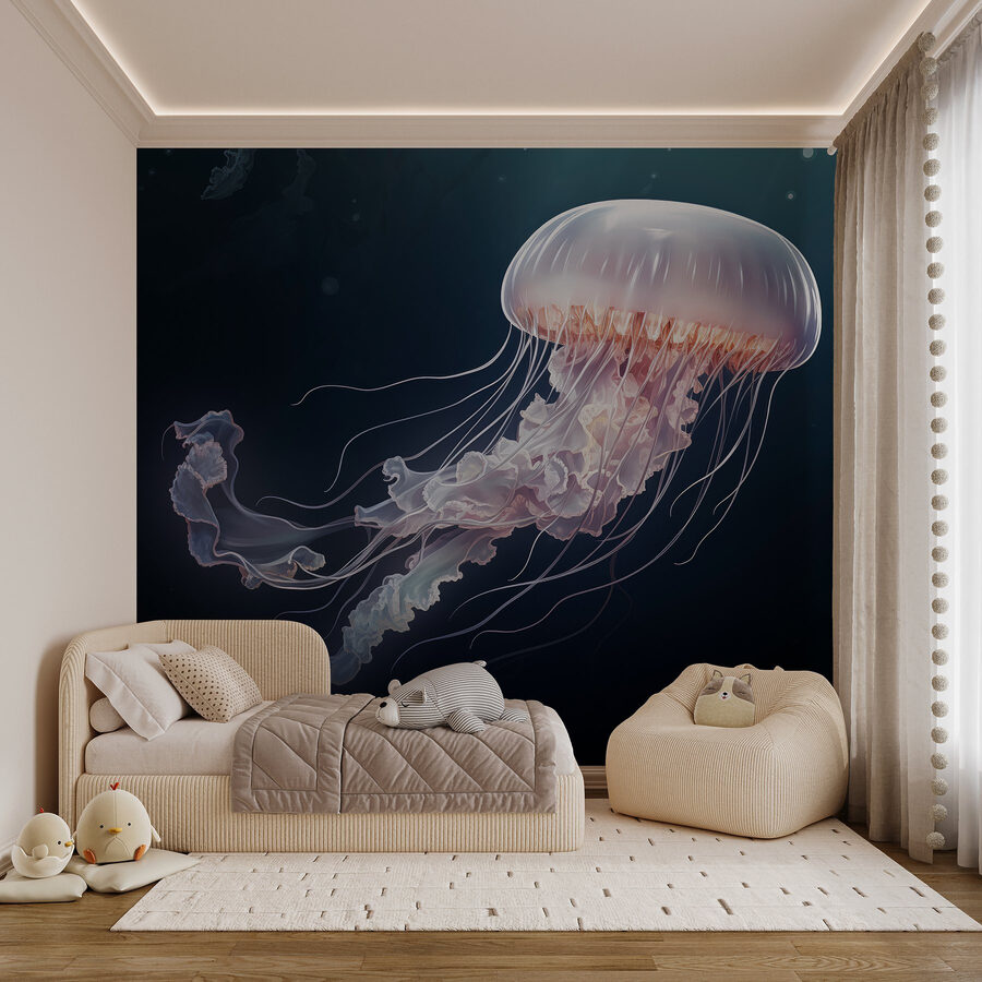Wall murals Jellyfish in the water