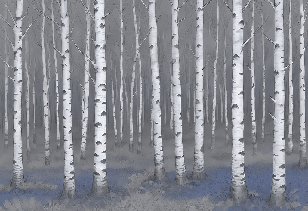 Group of trees in a forest Group of trees in a forest