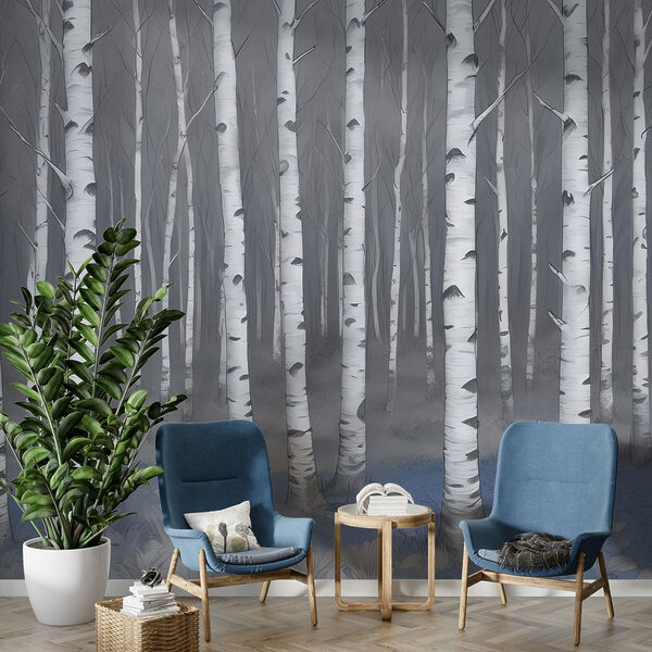 Group of trees in a forest Group of trees in a forest