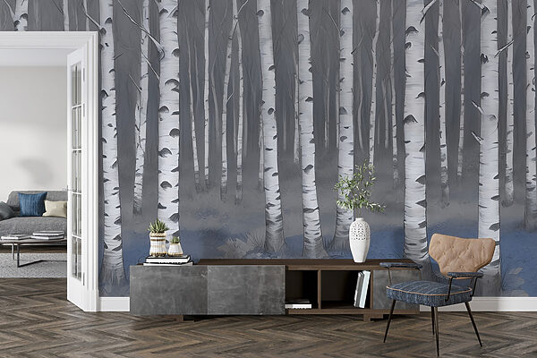 Group of trees in a forest Group of trees in a forest