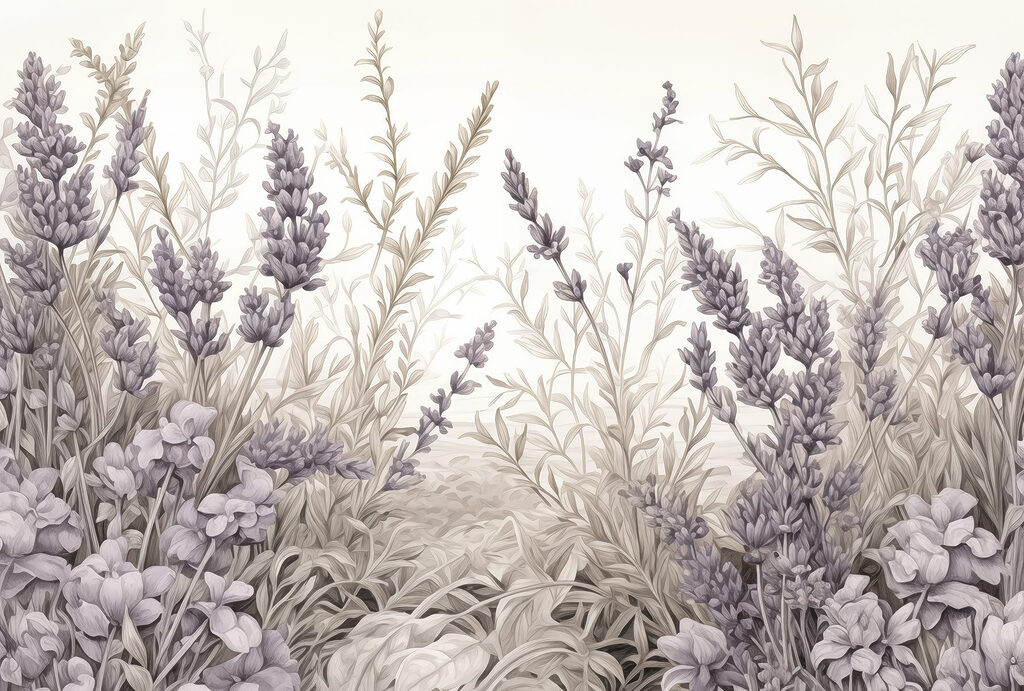 Delicate lavender blooms in harmony. Delicate lavender blooms in harmony.
