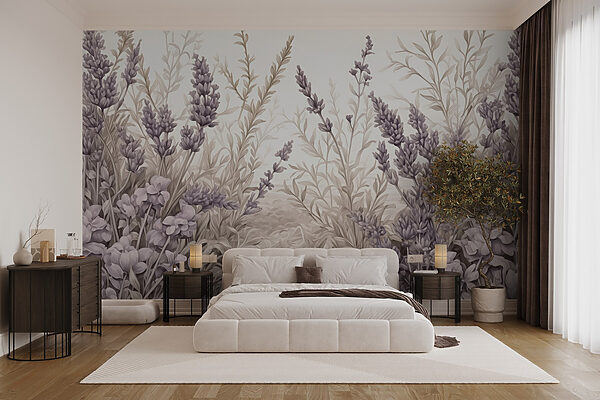 Delicate lavender blooms in harmony. Delicate lavender blooms in harmony.