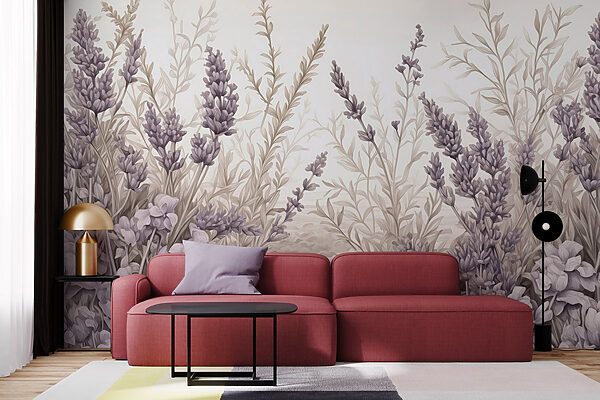 Delicate lavender blooms in harmony. Delicate lavender blooms in harmony.