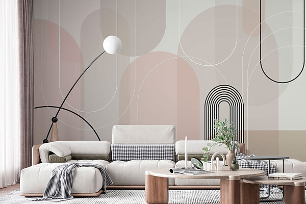 Soft curves in subtle earth tones Soft curves in subtle earth tones