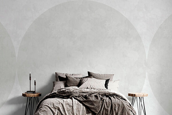 Wall murals White circle with flowers on it (SKU: w02831) Wall murals Wall murals White circle with flowers on it (SKU: w02831)