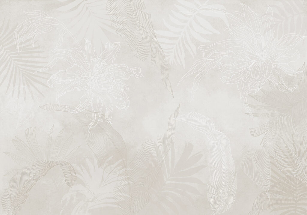 White background with leaves White background with leaves